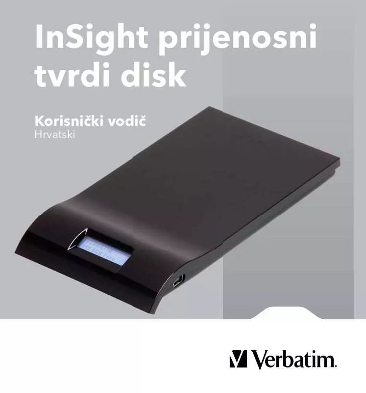 Mode d'emploi VERBATIM INSIGHT PORTABLE HARD DRIVE