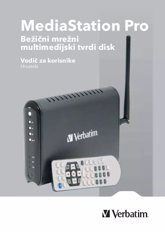 Mode d'emploi VERBATIM MEDIASTATION PRO WIRELESS NETWORK MULTIMEDIA HARD DRIVE